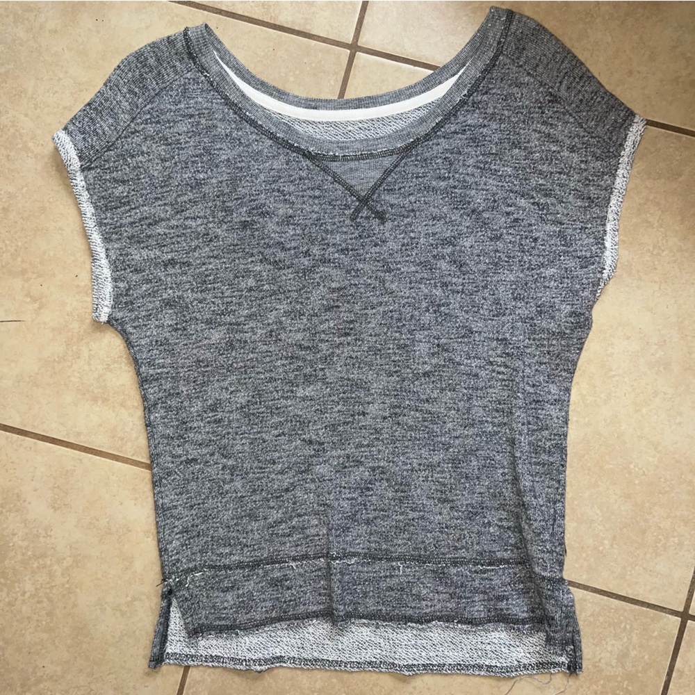 American Eagle Short Sleeve Sweatshirt Top